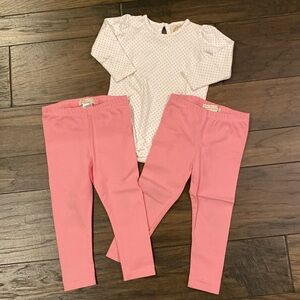 The Beaufort Bonnet Company long sleeve onesie with 2 pair leggings
